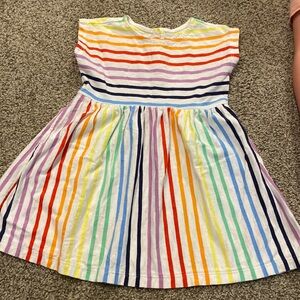 Primary rainbow cotton dress